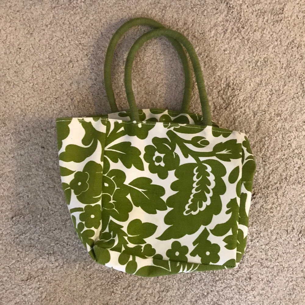 Floral Bag with plastic liner - Never Used